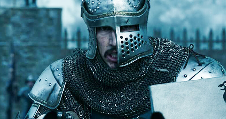 Кадр из фильма The Last Duel. Режиссер: Ридли Скотт. Оператор: Дариуш Вольски. Производство: 20th Century Studios, Pearl Street Films, Scott Free Productions, TSG Entertainment. Показ в России: Дисней Студиос