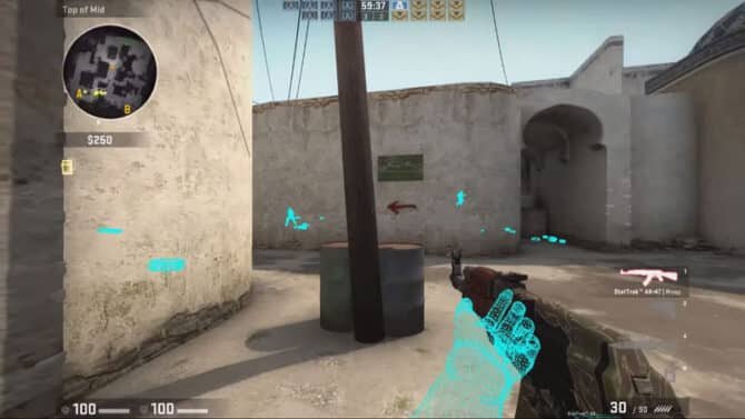 На картинке вы можете увидеть работу консольного валхака.