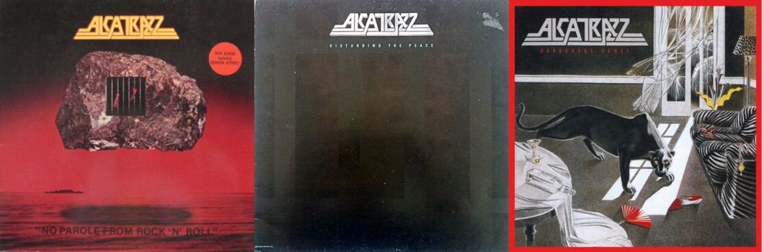 Первые три альбома группы Alcatrazz - "No Parole From Rock 'N' Roll ", 1983 г., "Disturbing The Peace", 1985 г. и "Dangerous Games", 1986 г.