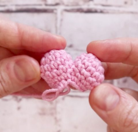 Как связать маленькое сердечко крючком для начинающих - Katkarmela о вязании