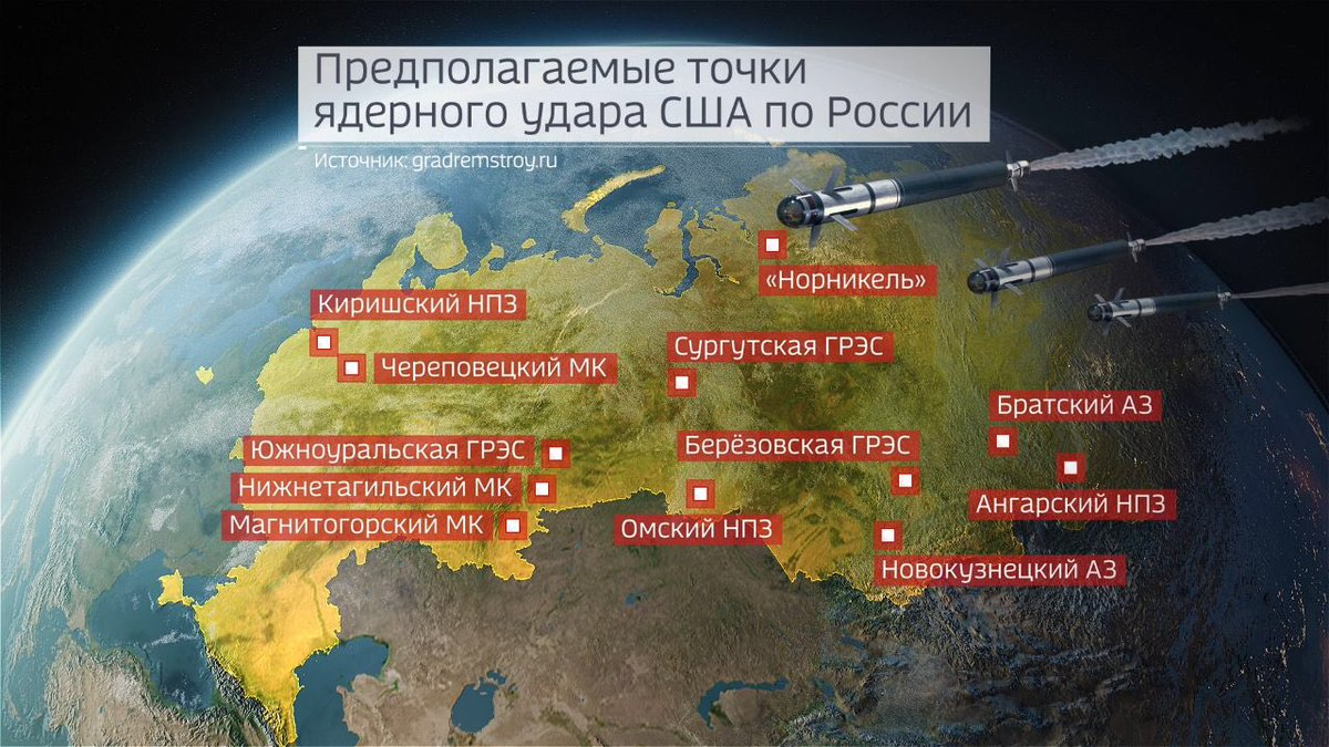 Нато в случае нападения. Цели ядерных ударов по России. Карта ядерных ударов. План ракетного удара по России. План ядерного удара по России.