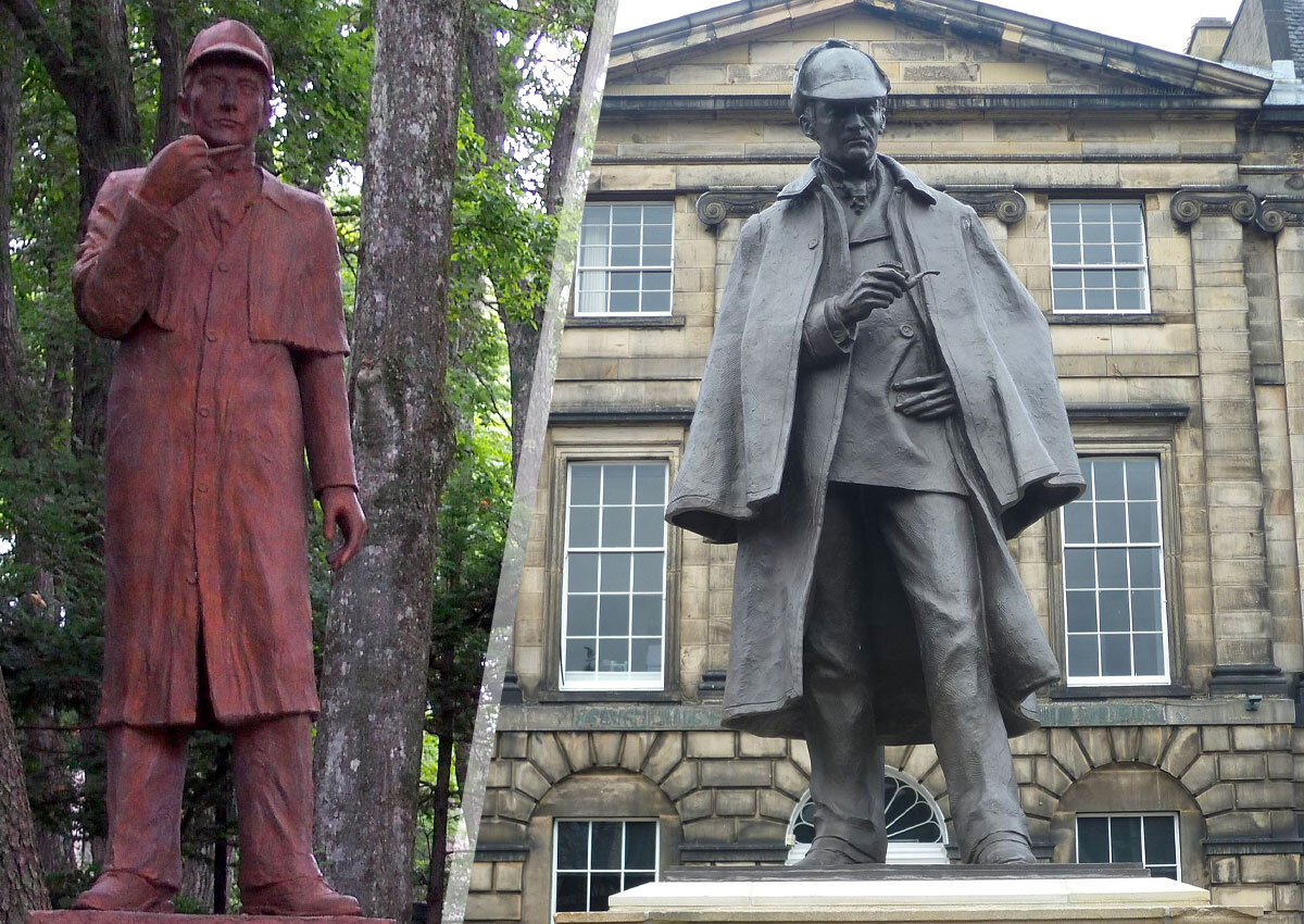 Памятники Шерлоку Холмсу в Японии и в Шотландии