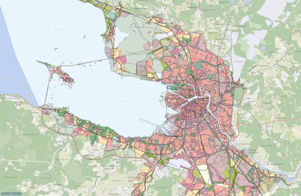 В Генплане отображено функциональное назначение разных территорий города