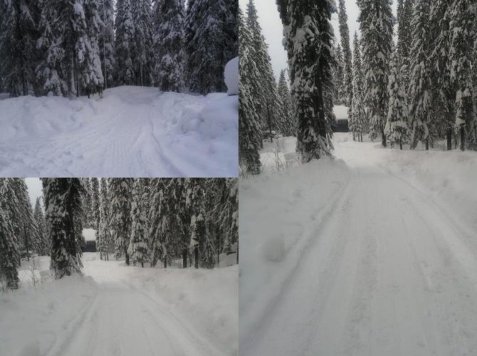 Дорога на турбазу.