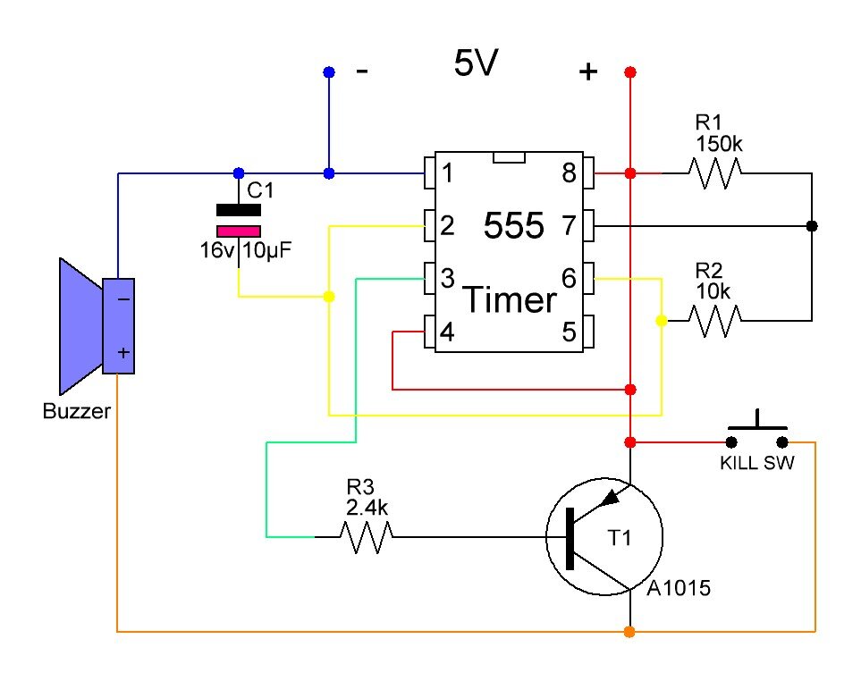 Timer 555 схема