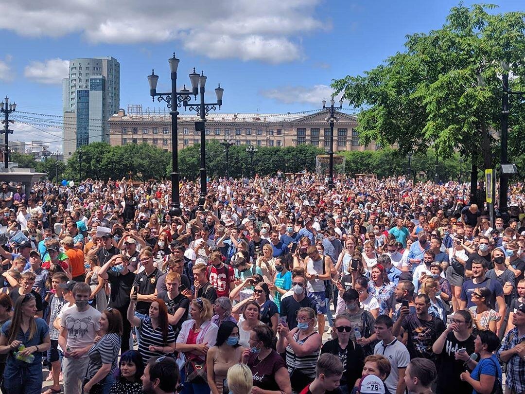 Митинг в Хабаровске