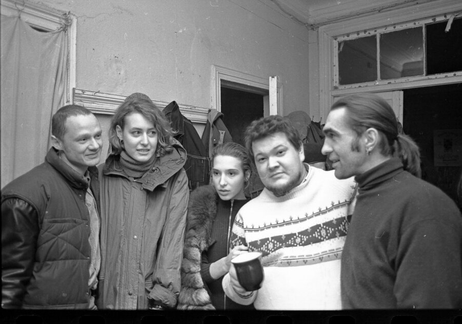 "Аквариум" и Бутусов. 1993 г. Фото Д. Конрадт