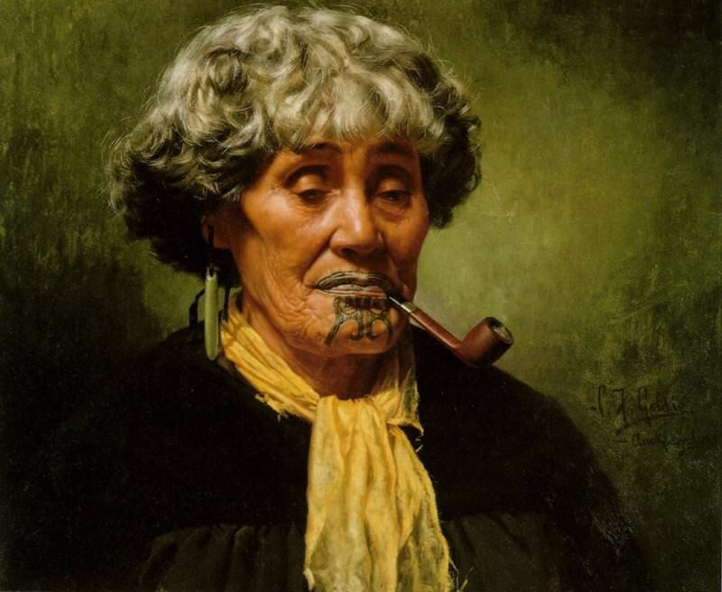 Чарльз Фредерик Голди. Портрет из серии "Маори".