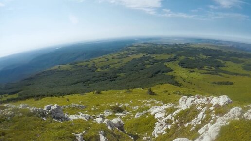 Небольшая панорама плато Чатыр-Даг в Крыму