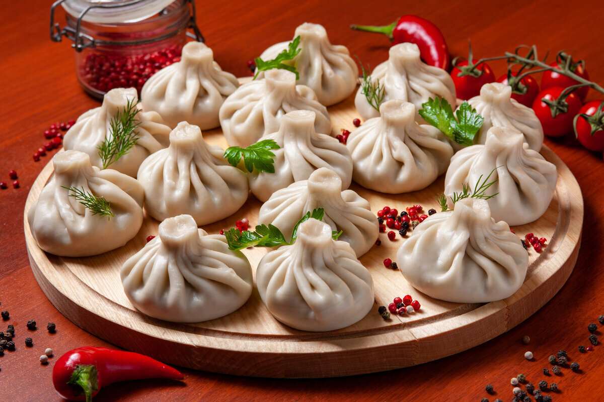 Традиционные хинкали.