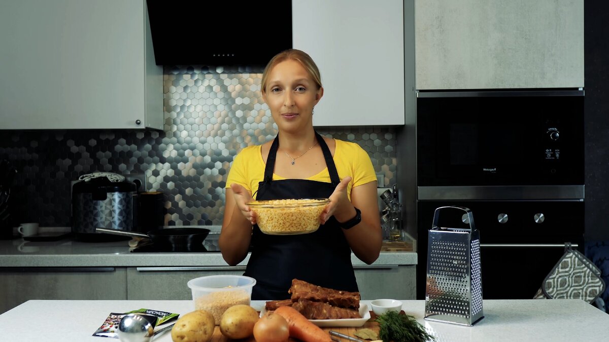 Рецепт горохового супа с копчёными рёбрышками. Вкусный Гороховый суп. |  Фудблогер Готовим с ВаМи | Дзен