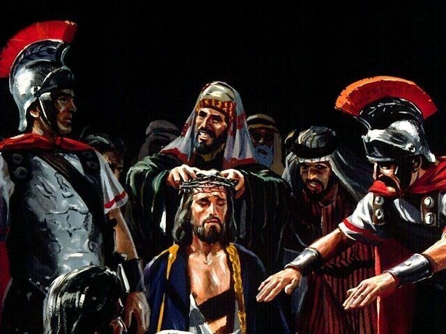 Иисуса ведут на казнь. Современный косплей. 
