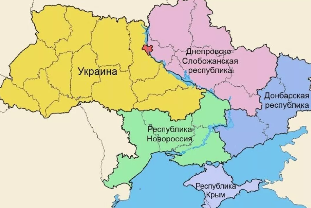 Границы западной украины. Территория Украины на карте 2022. Карта Украины после распада Украины. Карта разделения Украины. Карта Украины после развала.