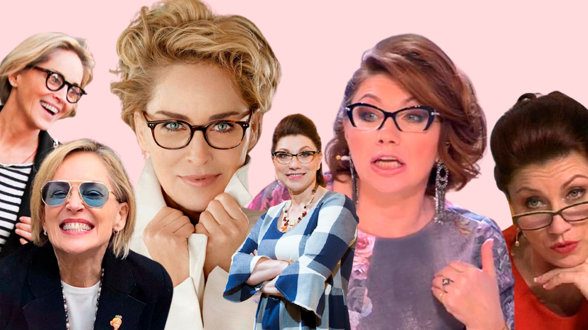 Несмотря на то, что Шэрон постарше Розы, очки не превращают её в "тётку"