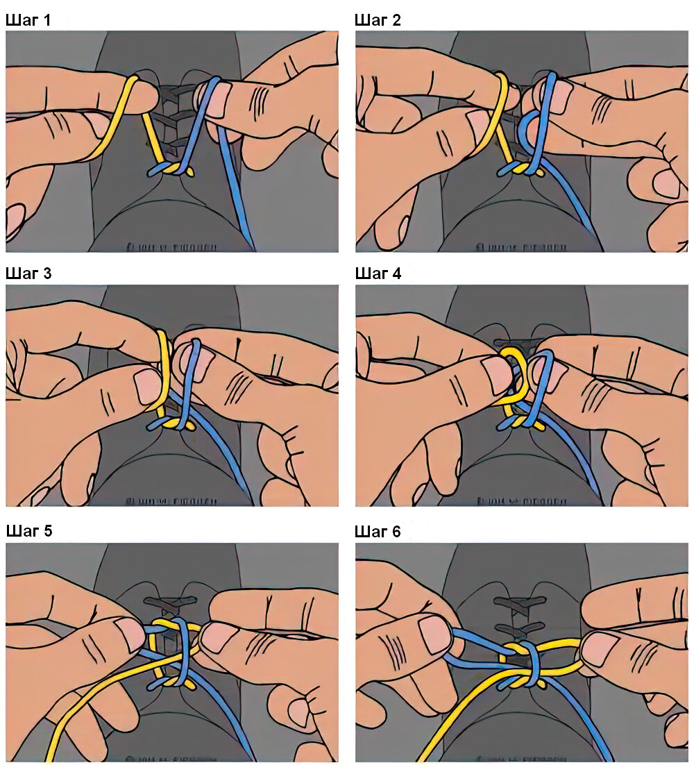 Как завязывать шнурки поэтапно