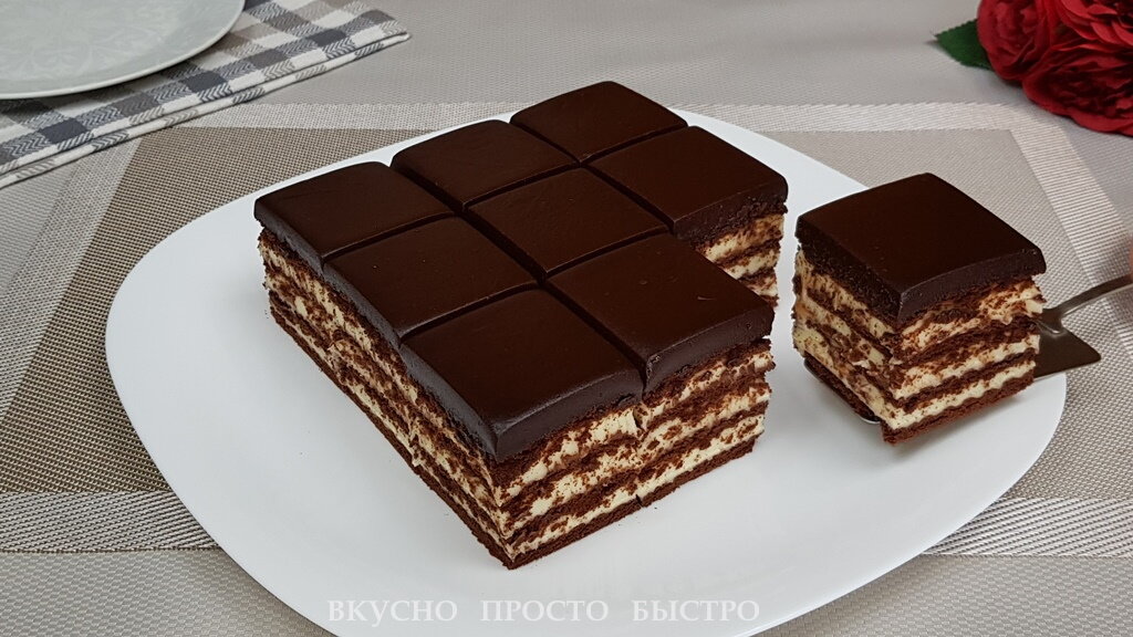 Торт из печенья - рецепт на канале Вкусно Просто Быстро