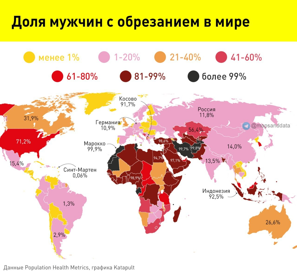 Сколько обрезанных мужчин в разных стран Мира? | Планета людей | Дзен