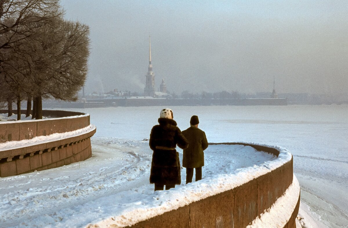 васильевский остров зимой