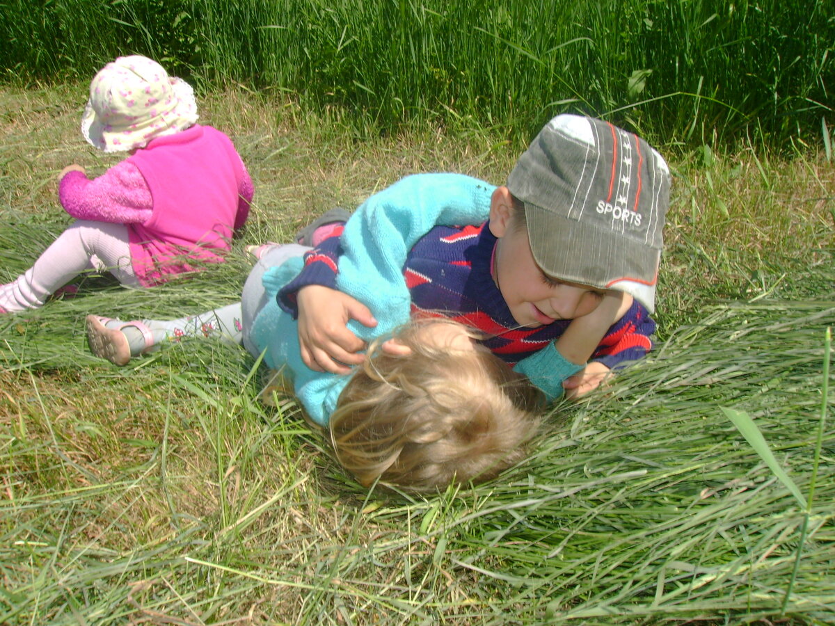 Фотография из собственного архива. На сенокосе.