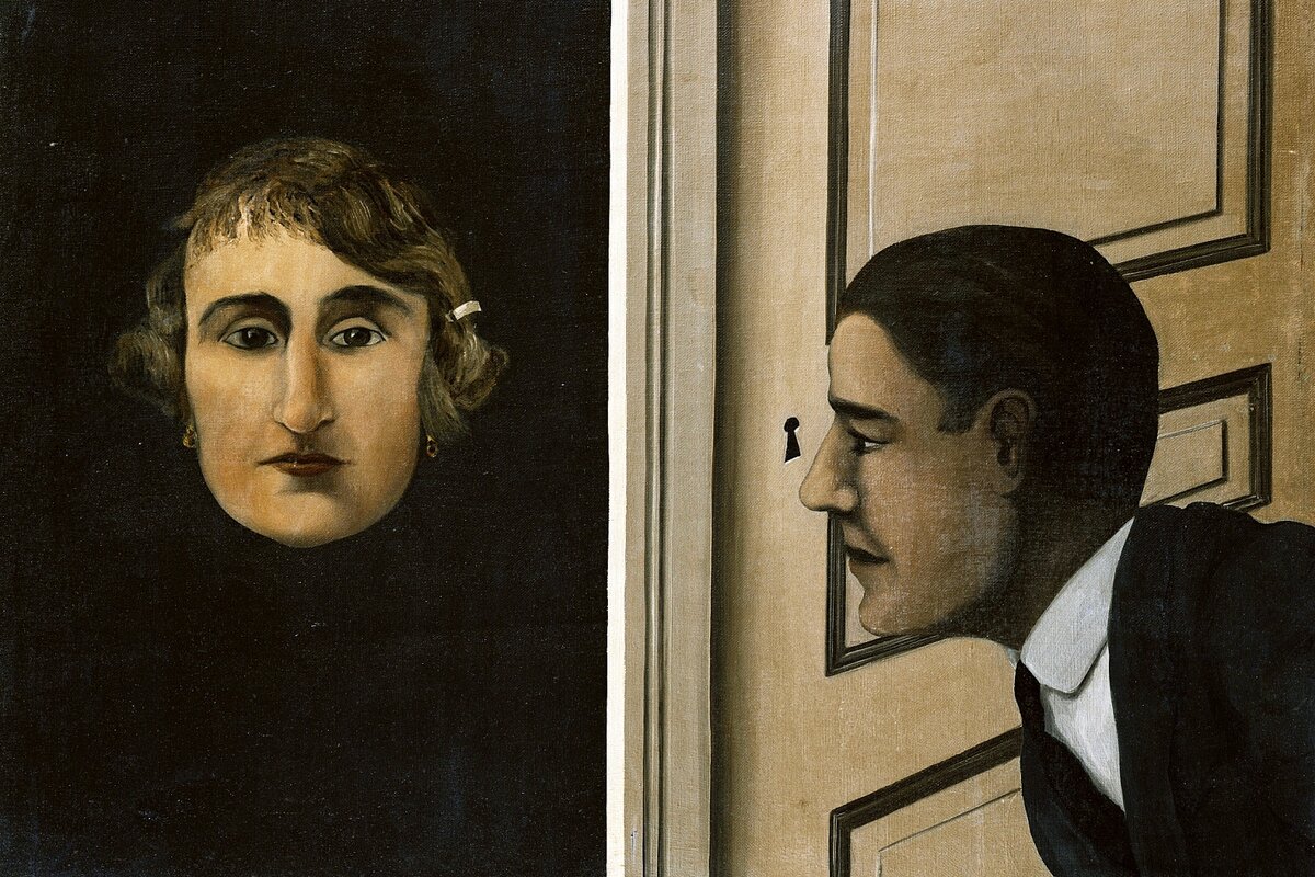 Картина Рене Магритта "Шпион", 1928г.