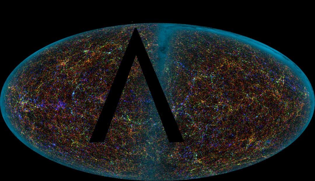 Вселенная на больших масштабах выглядит примерно так. Лямбда ... присутствует.
