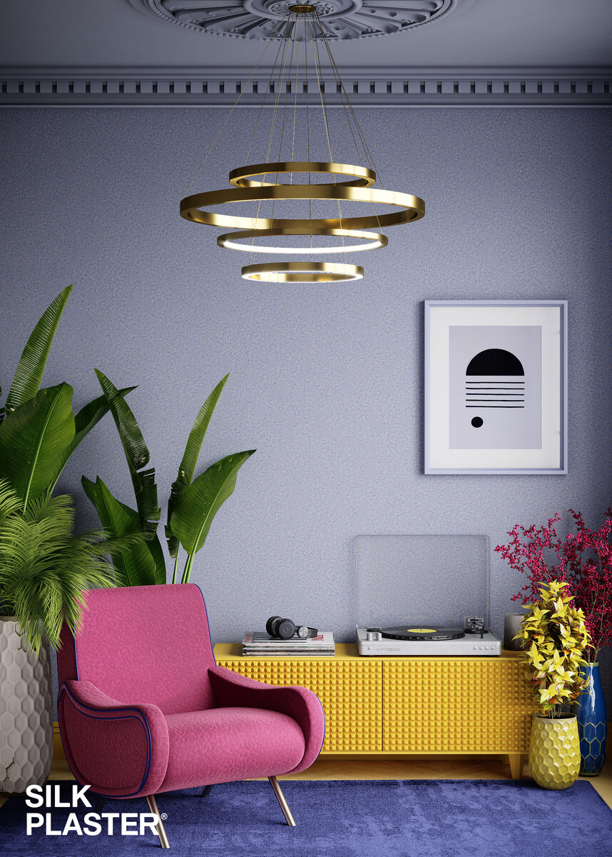 Интерьер с материалами SILK PLASTER