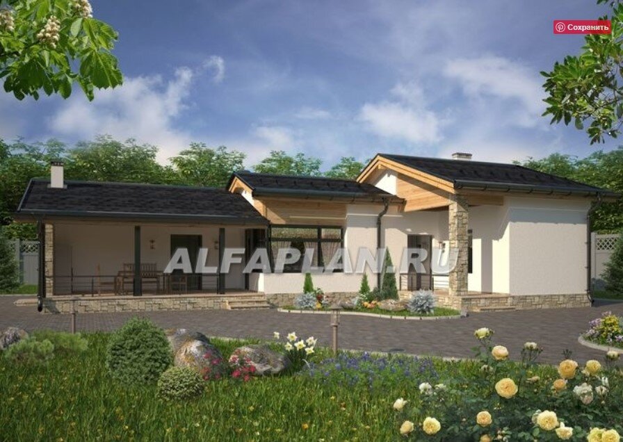 Проект дома для отдыха К-107-1