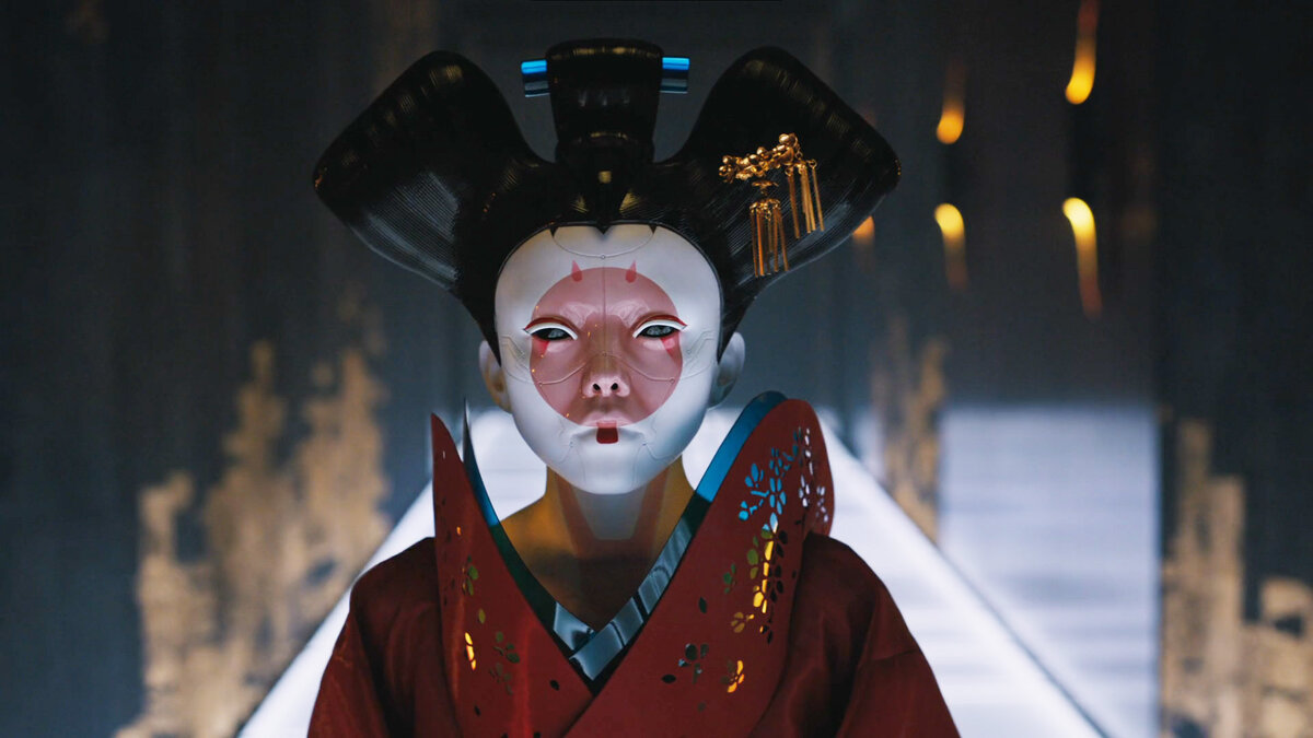 Призрак в доспехах, киборг гейша