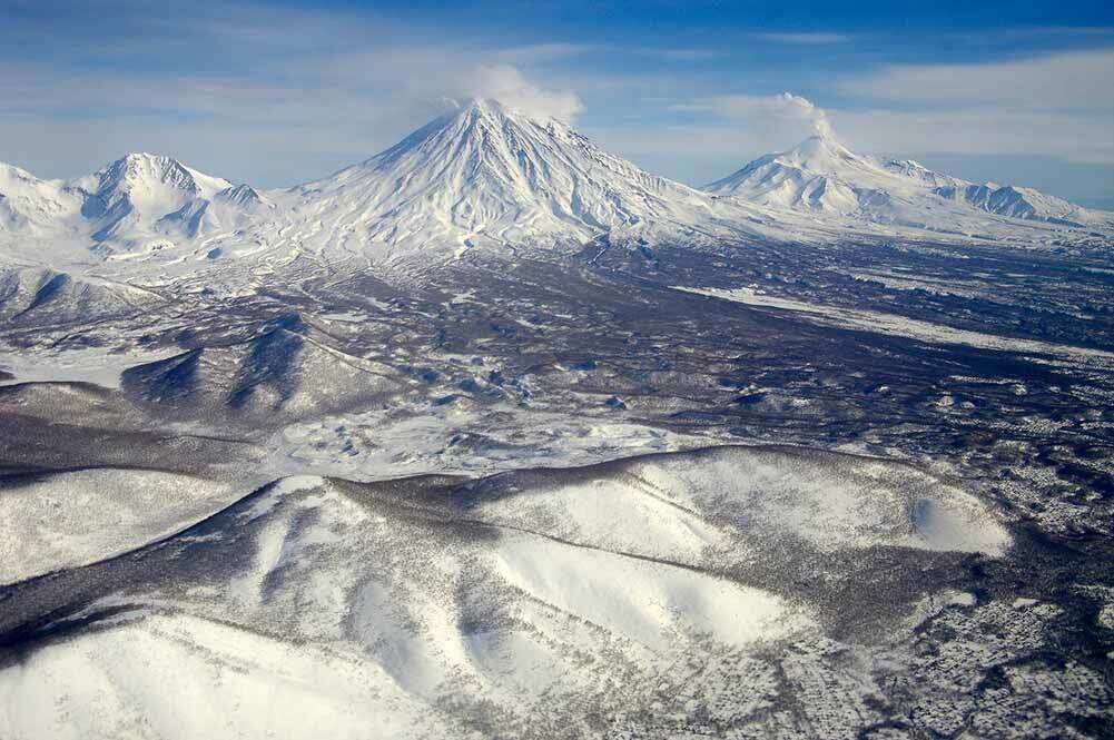 Камчатка вид с самолета