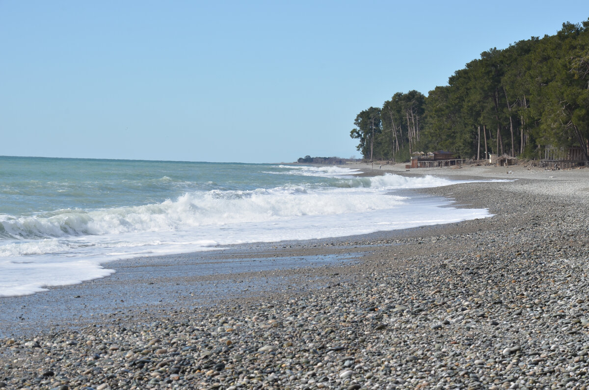 Море в Абхазии.