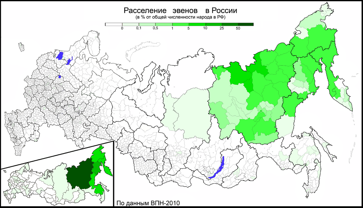 Где живут чукчи карта