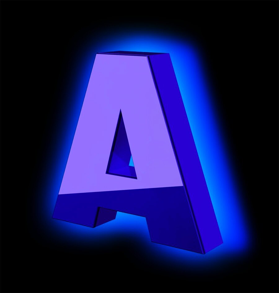 Просто буква, иногда используем такие картинки для объяснений что и как будет выглядеть