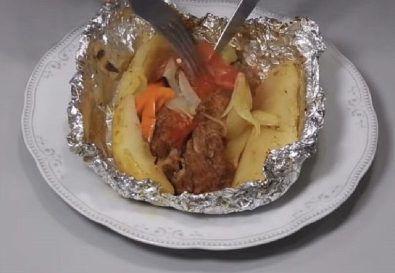 Вместо шашлыка приготовим ребрышки с гарниром 