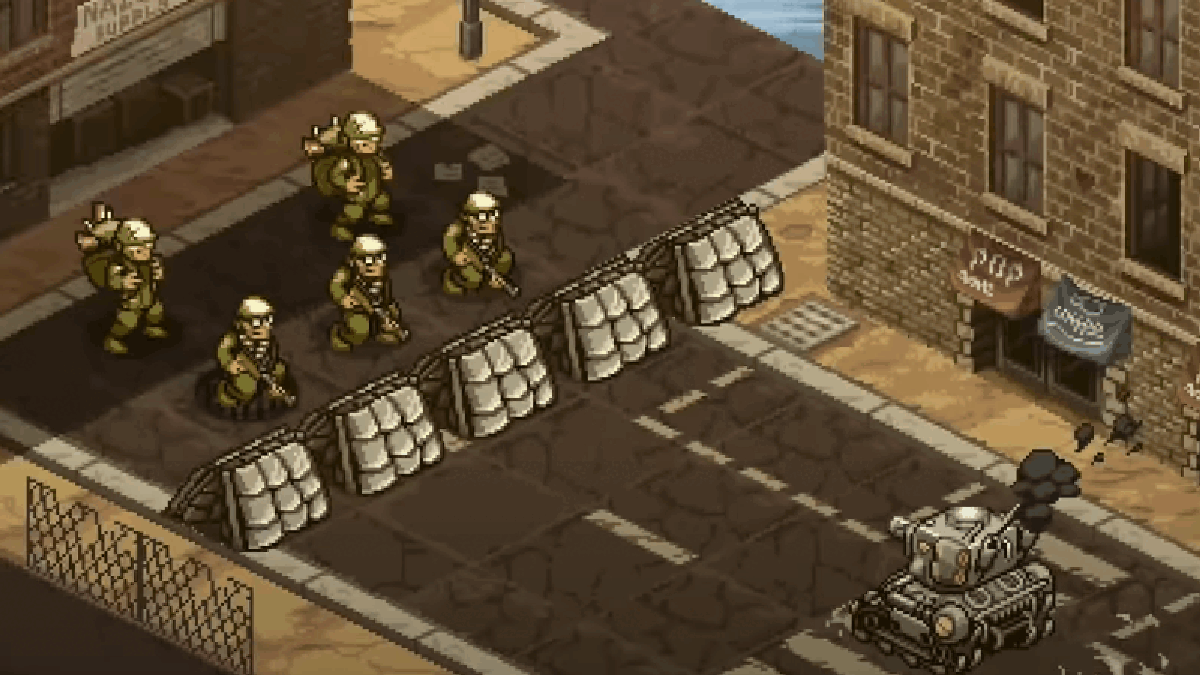 Ведём свой отряд бравых храбрецов против вот этих ребят в зелёной форме