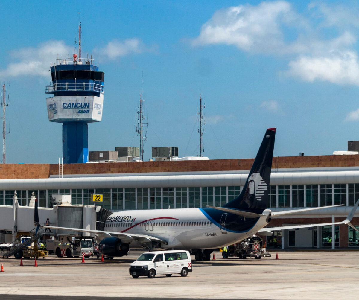 Аэропорт Канкун. Мексика.