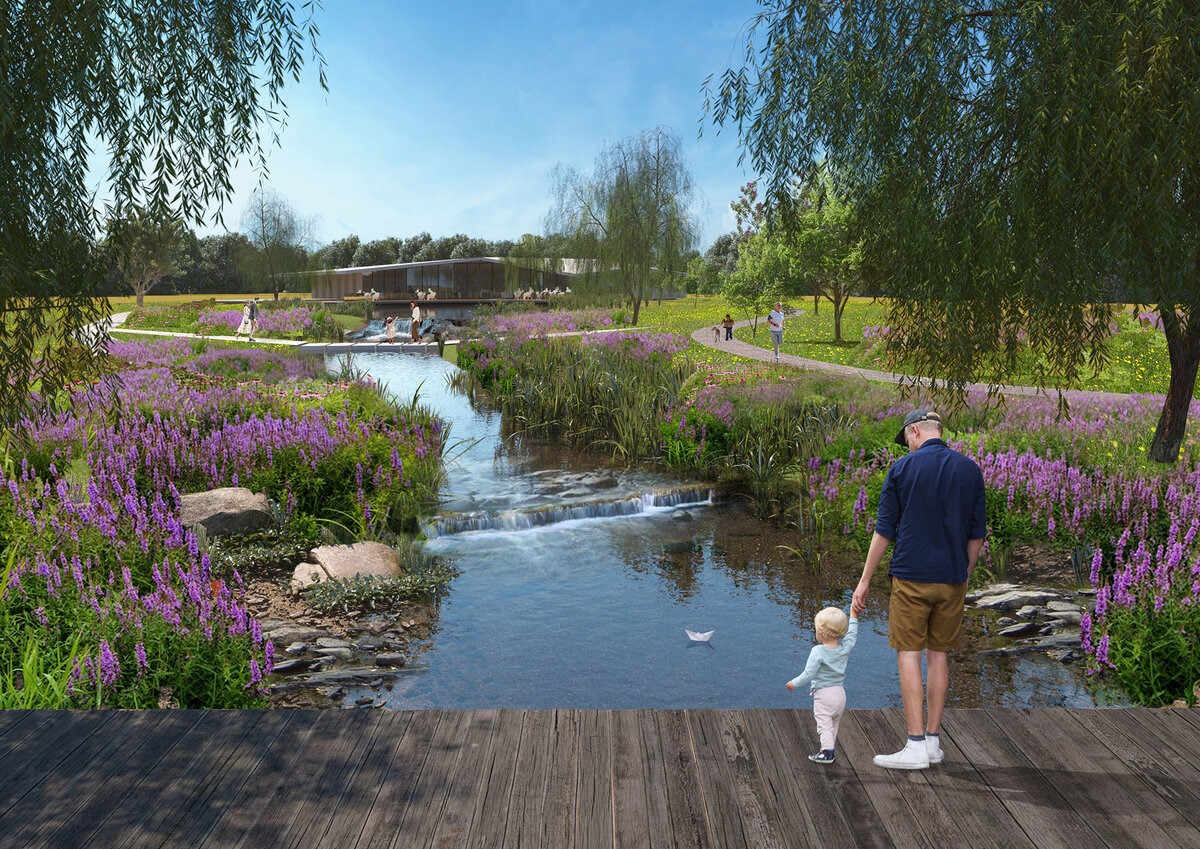 Зоны для прогулок у ручья