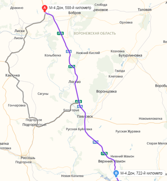 Трасса дон расстояния. Трасса м4 Воронеж карта. Карта дороги м4 Дон Воронежская область. Трасса м4 Дон маршрут. Карта трассы м4 Дон в Воронежской области.