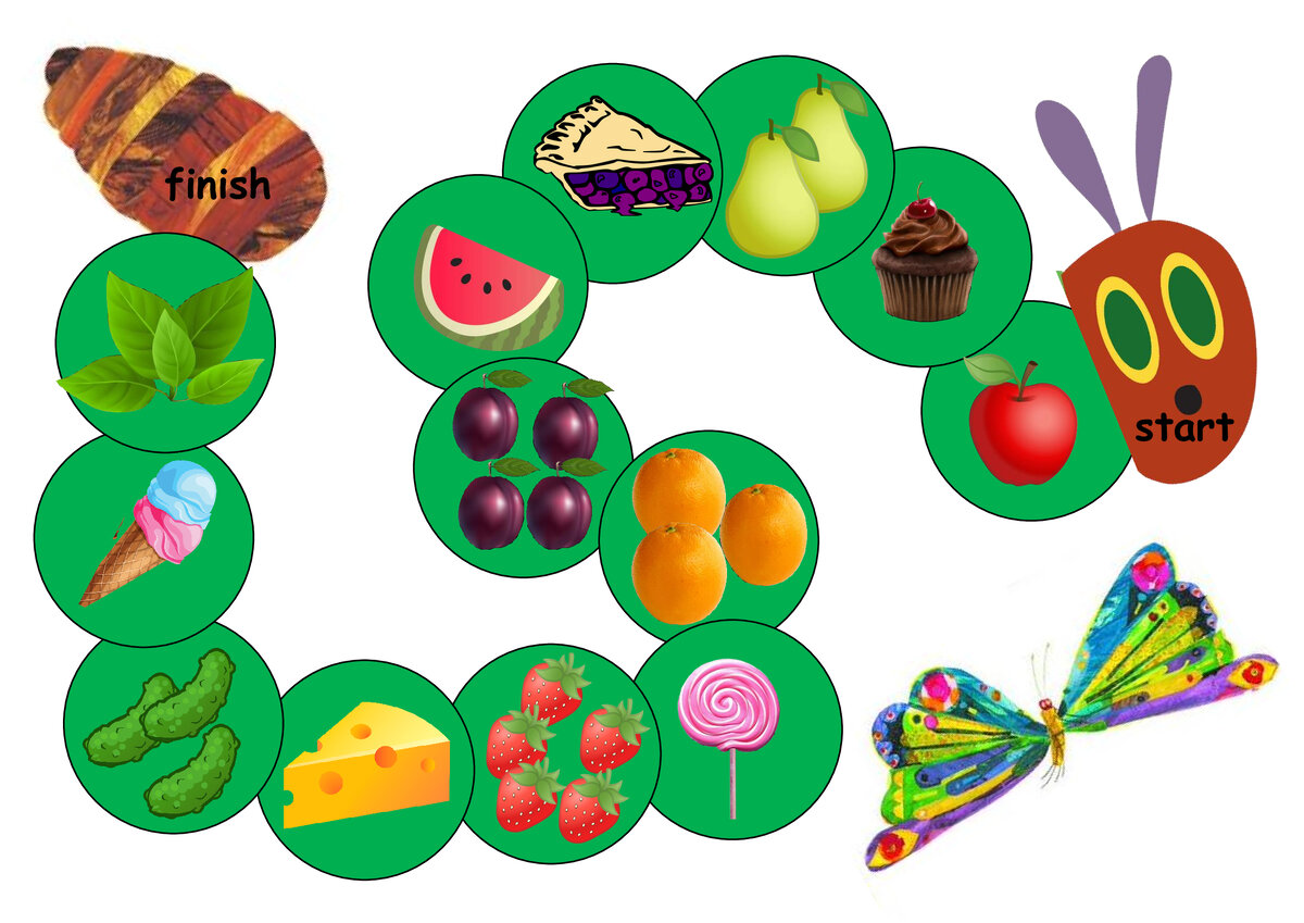 The very hungry caterpillar: gameboard