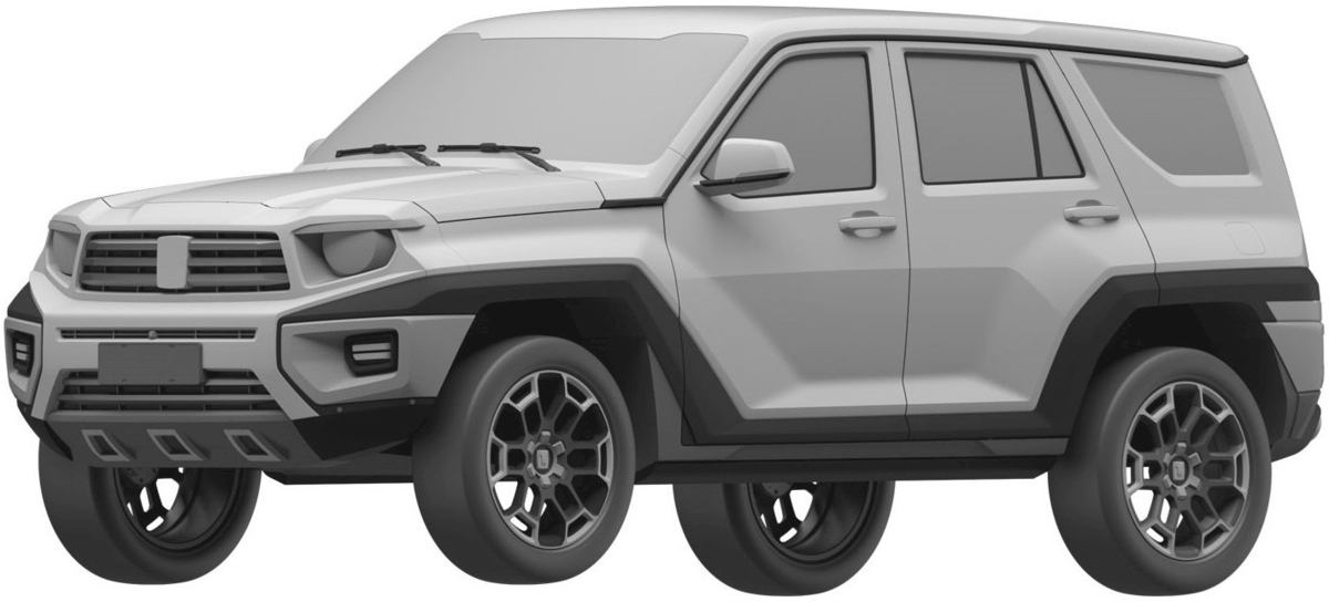 Патентное изображение новой модели от Great Wall. Источник сеть Интернет