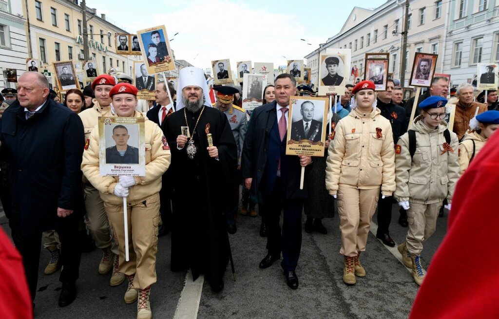 В Твери в «Бессмертном полку» прошло рекордное количество людей