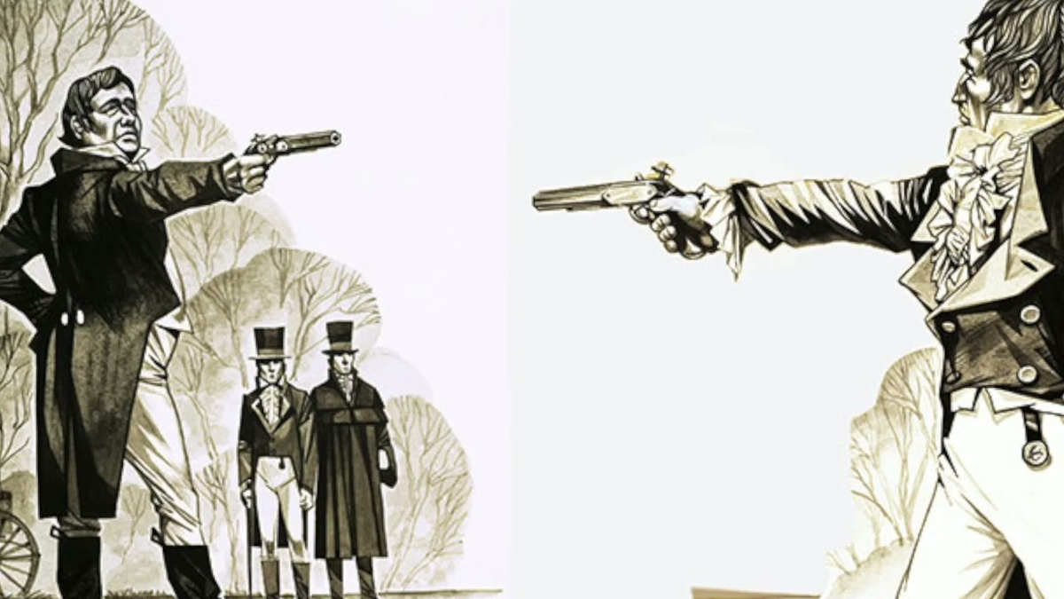Дуэль 19 век. Секундант Пушкина на дуэли. Дуэль на пистолетах. Дуэлянты на пистолетах.