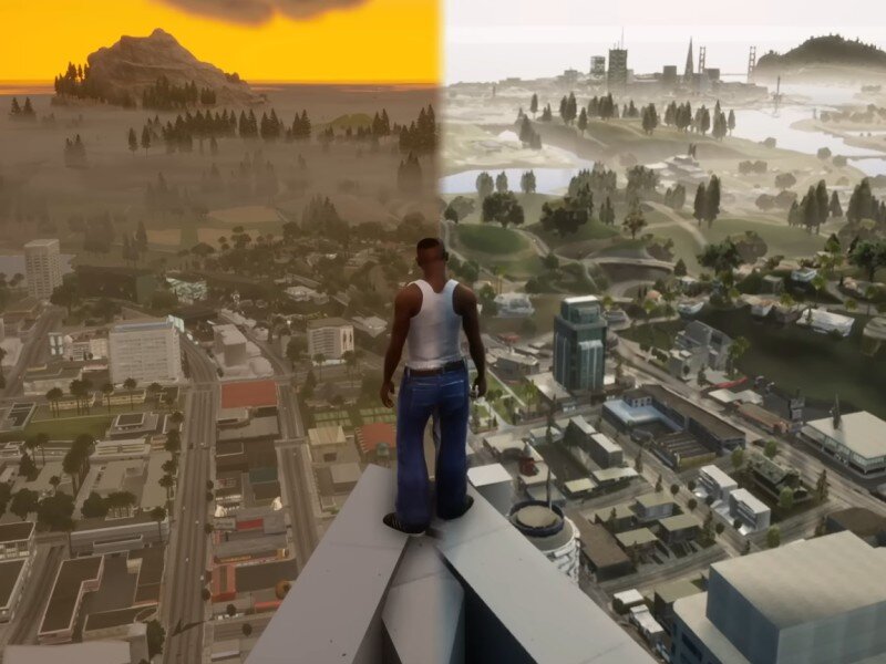    По-прежнему плохо. Геймер сравнил ремейк GTA: The Trilogy на релизе и год спустя [ВИДЕО]