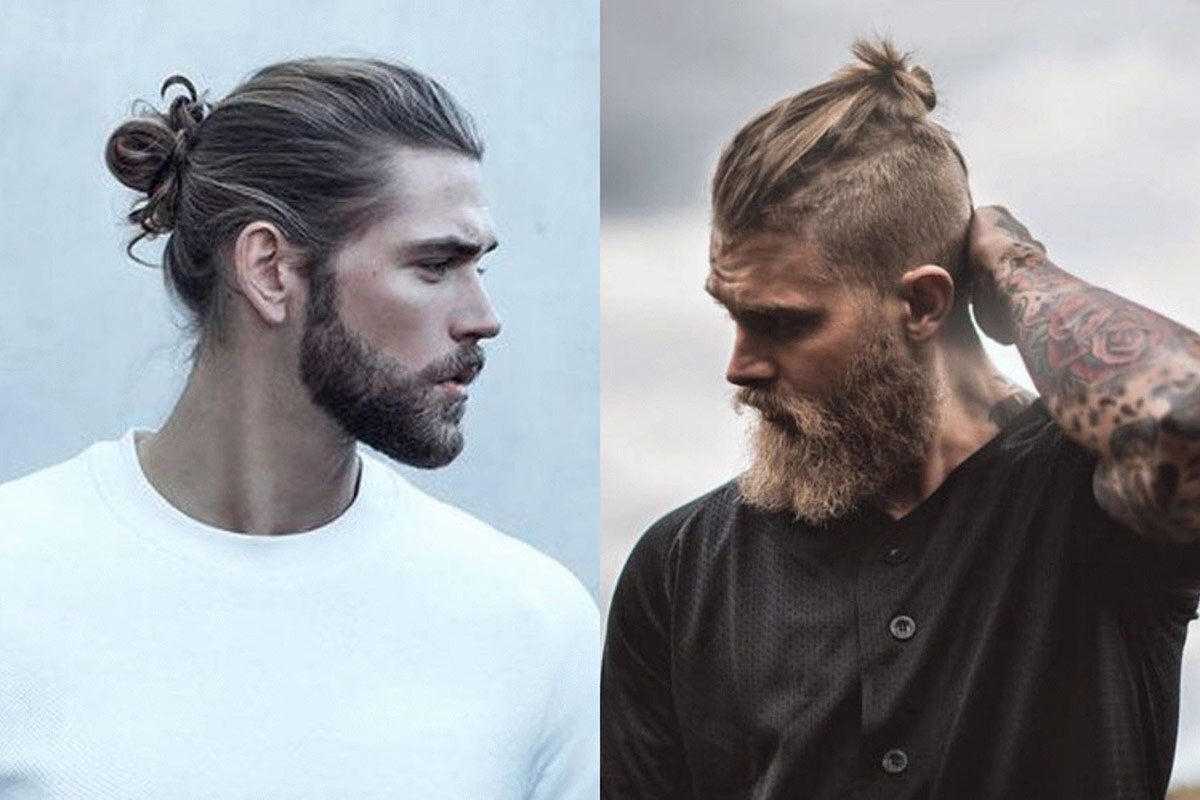 Мужская стрижка Man Bun — прическа с хвостом. За и против | Фитсевен | Дзен