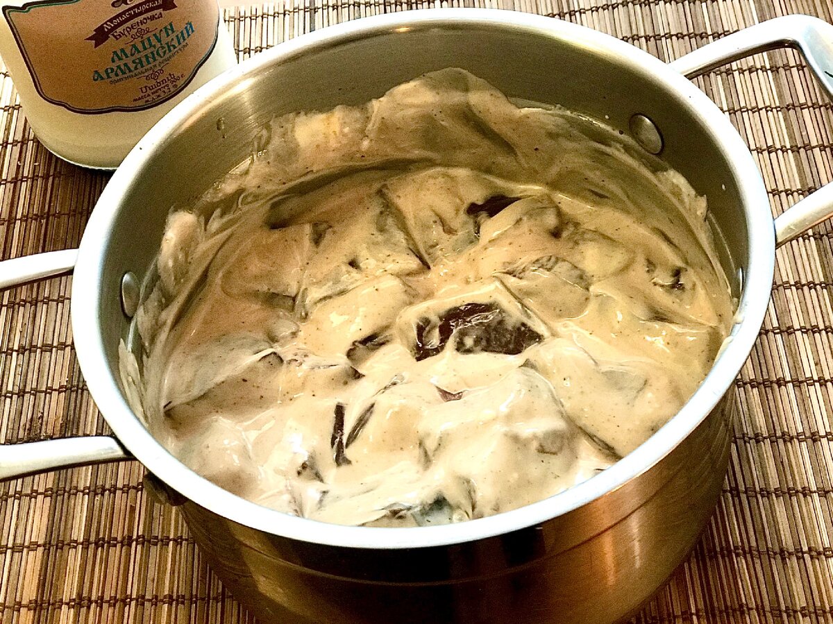 Печень в мацони