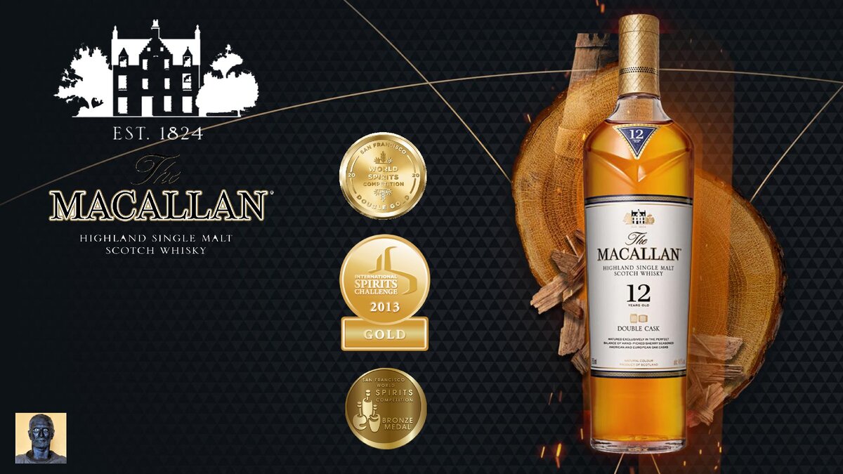 Macallan 12 Double Cask 0.7. Макаллан сэр Питер Блейк.