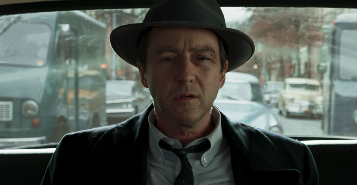 Кадр из фильма Сиротский Бруклин/Motherless Brooklyn