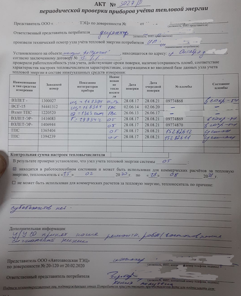 акт установки мебели в помещении