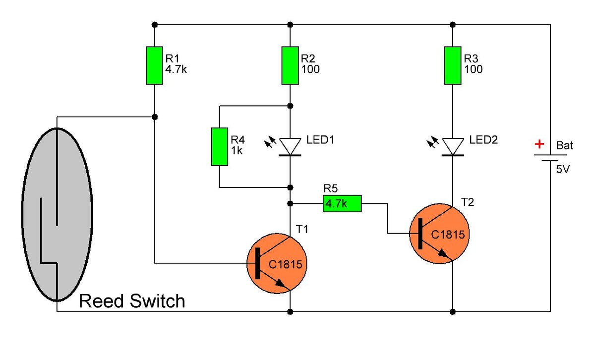 Индикатор занятости на герконе.