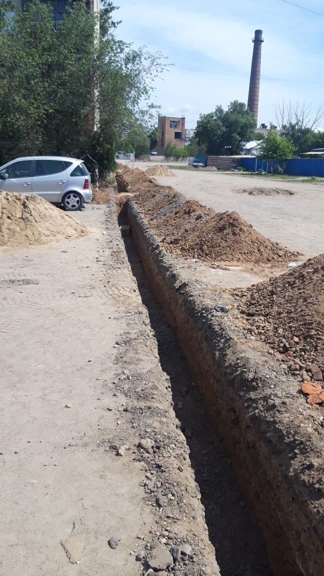 Подготовка траншеи