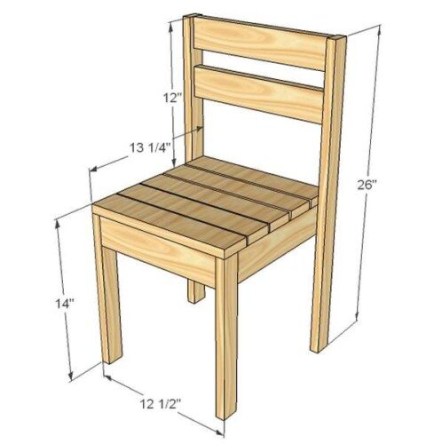 Как сделать стул из дерева